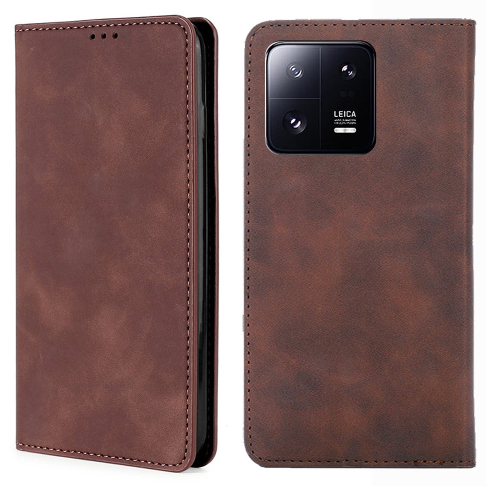 For Xiaomi 13 Pro 5G Magnetic Absorption Flip Cell Phone Cover Skin-touch Feeling PU Leather TPU Card Slot Stand Phone Case For Xiaomi 13 Pro 5G Magnetic Absorption Flip Cell Phone Cover Skin-touch Feeling PU Leather TPU Card Slot Stand Phone Case